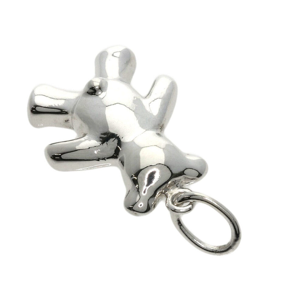 Tiffany Co Bear Charm Pendant Silver